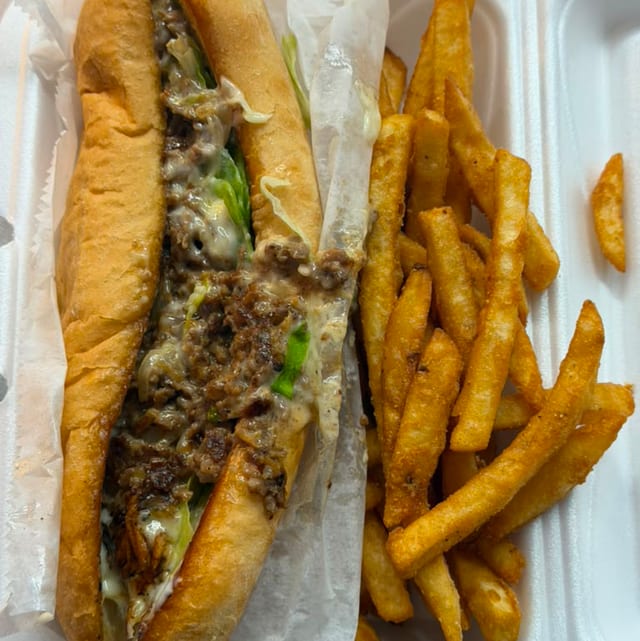 Philly Cheese Steak Subs Large.