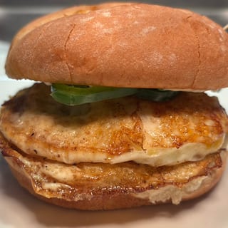 Egg Cheese with Turkey Bacon Burger