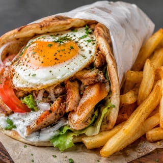 Chicken Gyro with Eggs