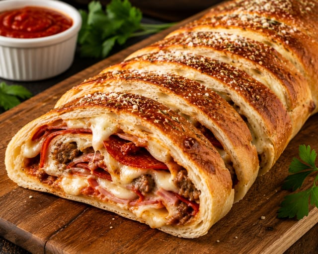 Cheese Stromboli.