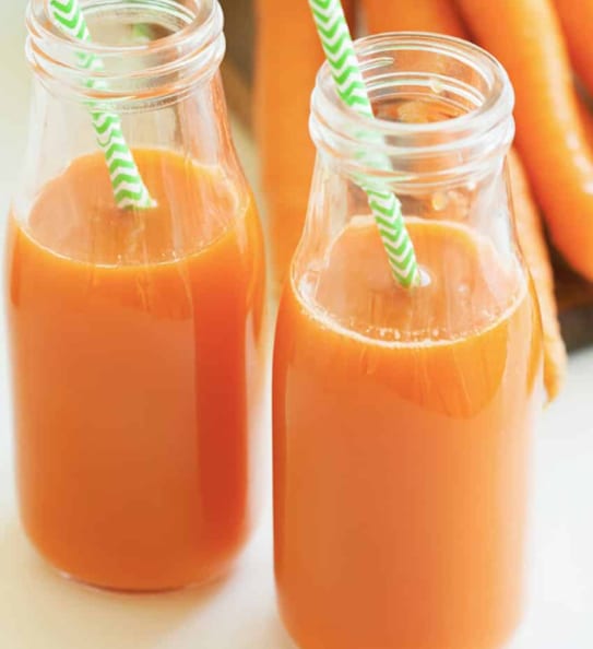 Fresh Carrot Juices.