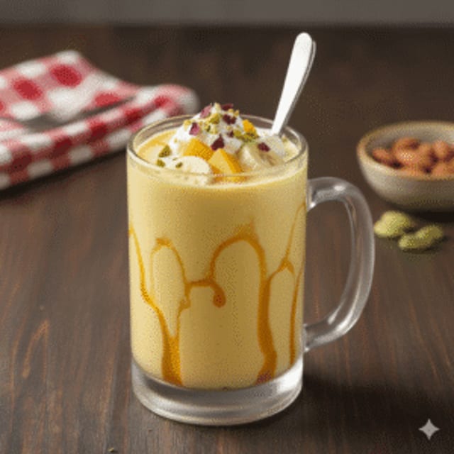 Banana Mango Milkshake.