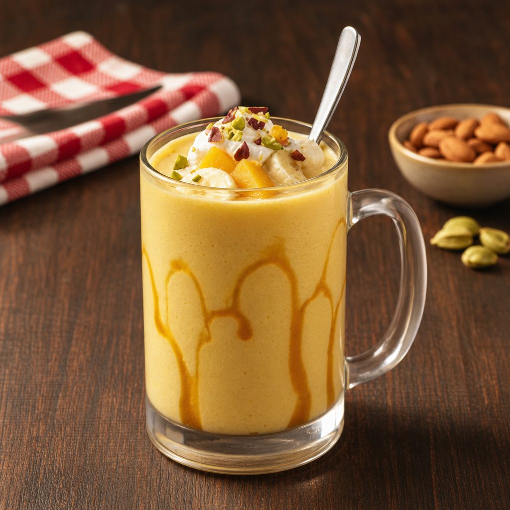 Banana Mango Milkshake.