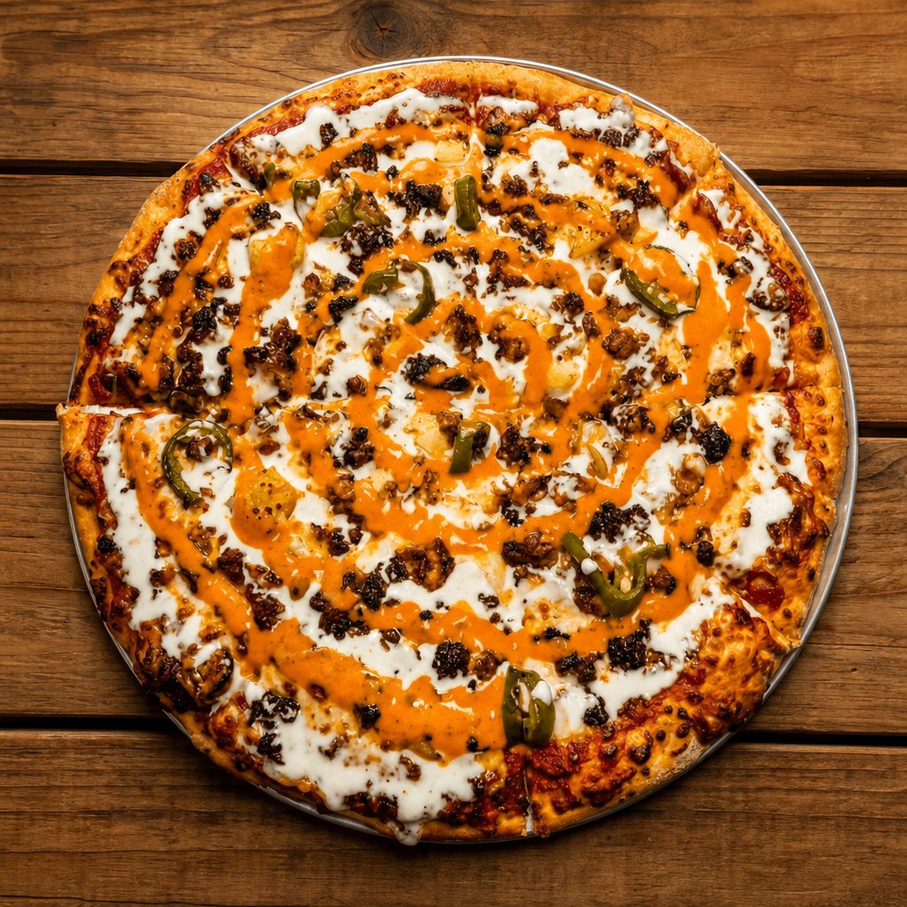 Buffalo Chicken Pizza.