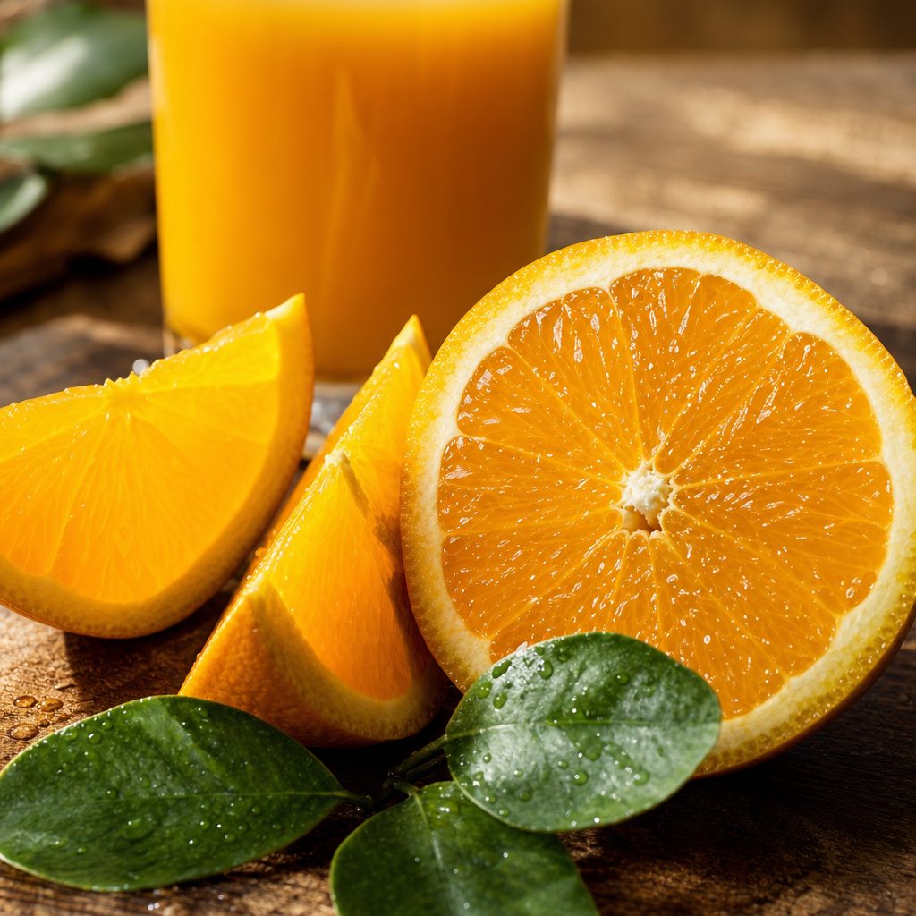 Orange Juice 100% Pure Fresh.