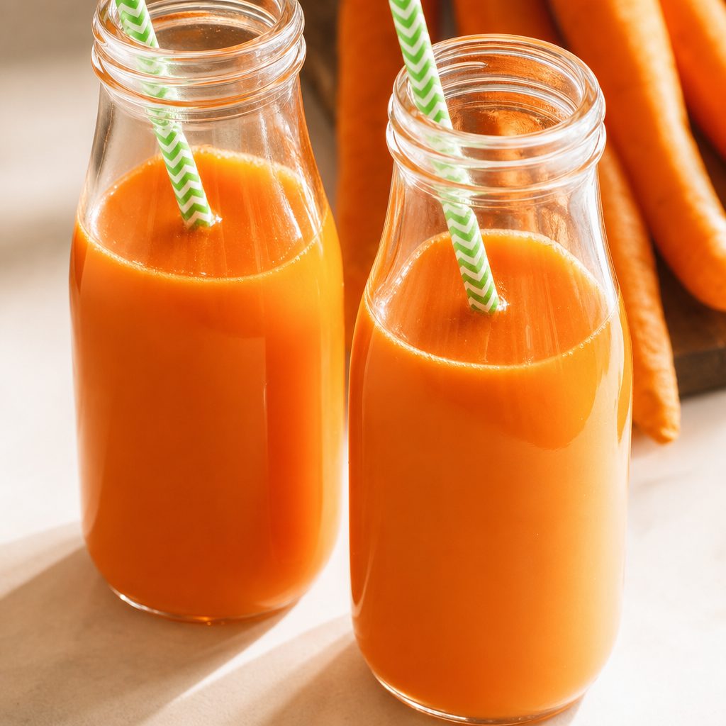 Fresh Carrot Juices.