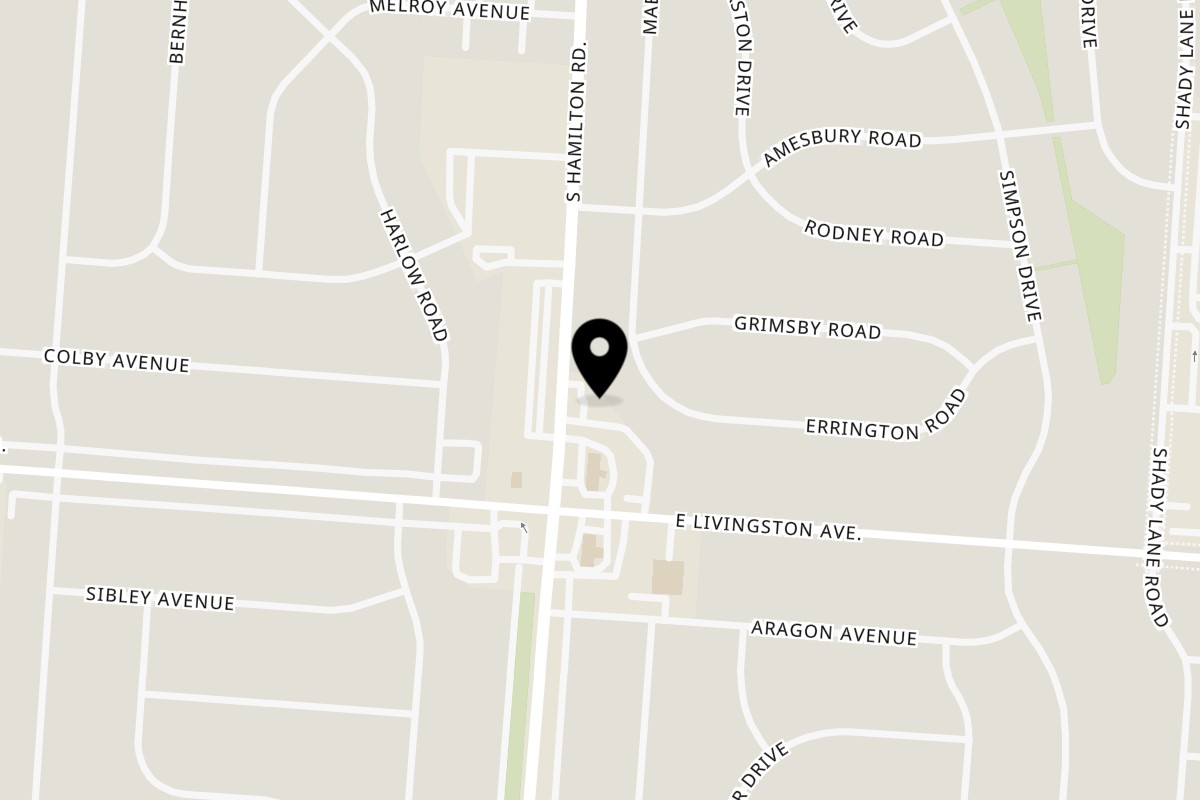 Map showing the location of The Oven | Halal Pizza Chicken Grill And Biryani on 1430 S Hamilton Rd in Columbus