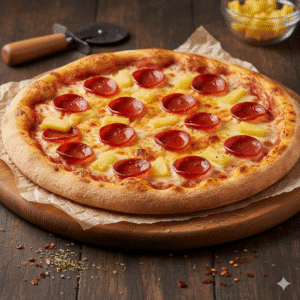 Pepperoni Pineapple Pizza