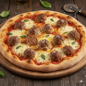 Meat Ball Pizza