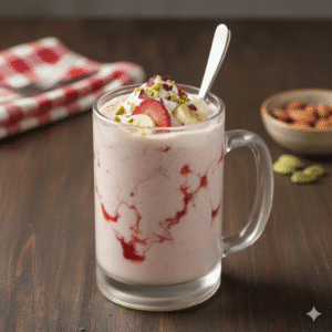 Banana Strawberry Milkshake